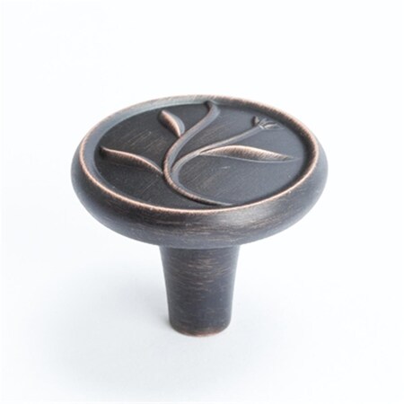 Hd Berenson 1.25 in. Knob- Art Nouveau- Verona Bronze BE4017 10VB